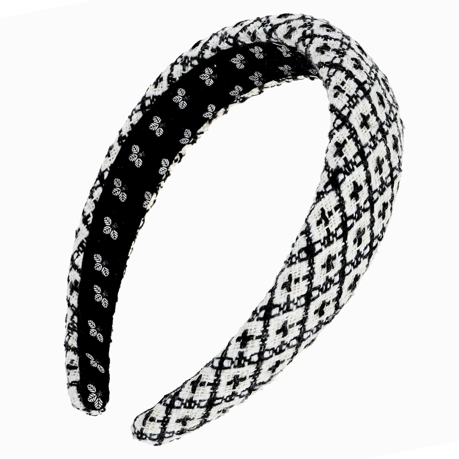 L. Erickson Claret Headband, Black | White