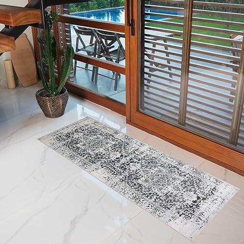 Miniatura 138 de Alfombra lavable a máquina con parte trasera antideslizante y resistente a las manchas, respetuosa con el medio ambiente, apta para familias y