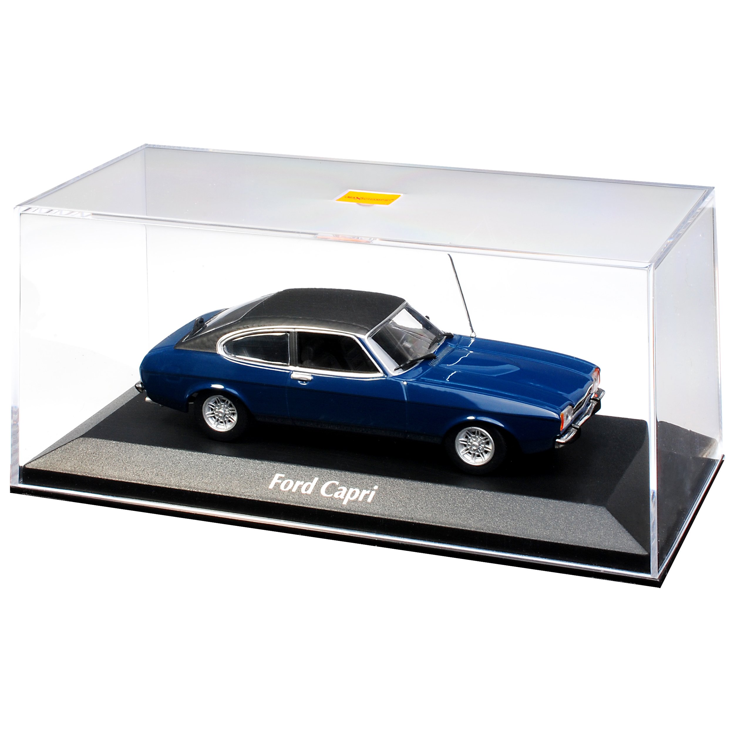 Minichamps Ford Capri II Coupe Dunkel Blau 2. Generation 1974-1978 1/43 Maxichamps Modell Auto