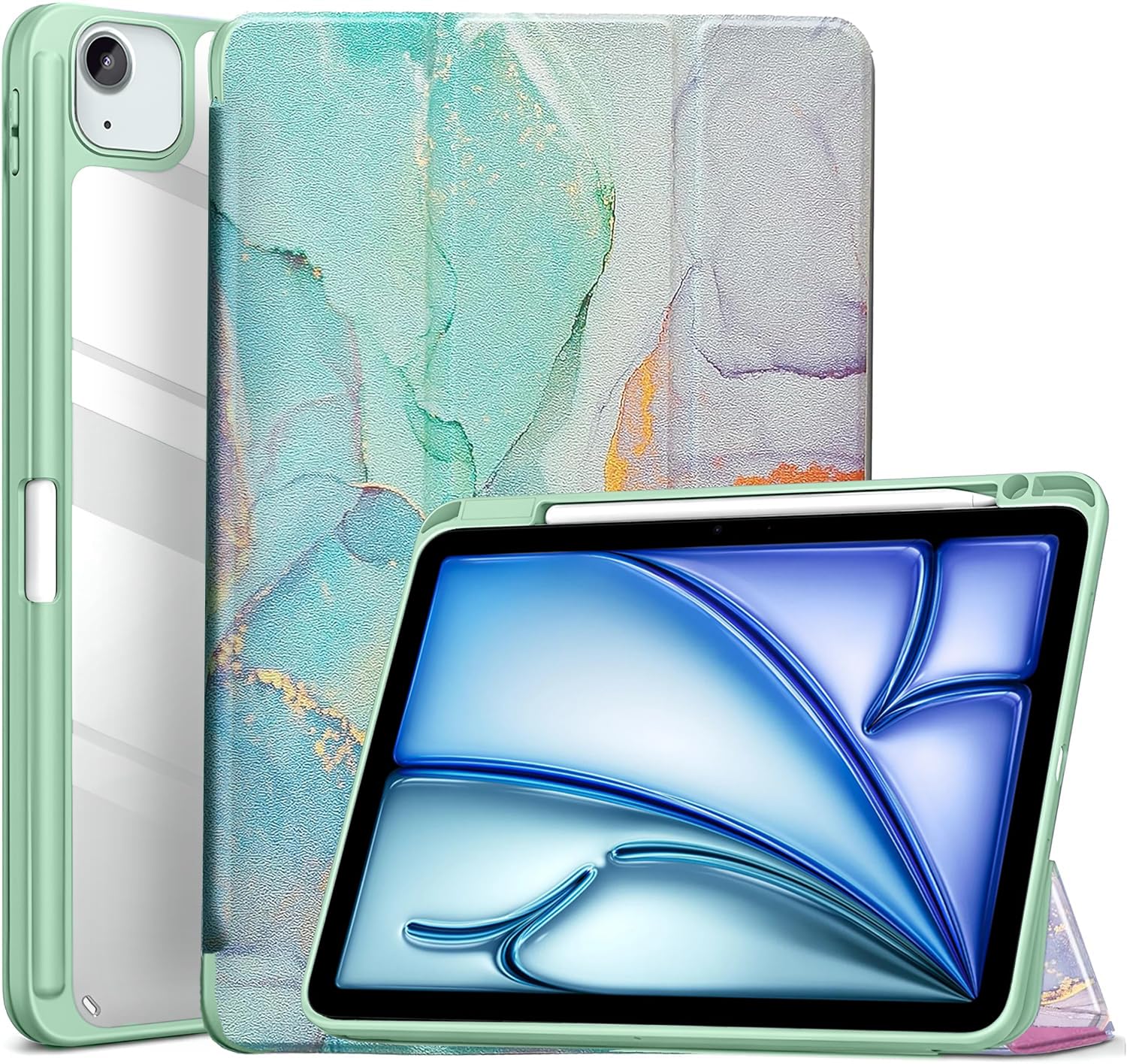 See full amazon price history chart for ProElite Case Cover for Apple iPad Air 13 inch 2024 M2 Cover, Transparent Smart Flip Cover for iPad Air 13 inch M2 2024 with Pencil Holder, Marble Green ProElite Case Cover for Apple iPad Air 13 inch 2024 M2 Cover, Transparent Smart Flip Cover for iPad Air 13 inch M2 2024 with Pencil Holder, Marble Green (B0D6GJ9JLB) Amazon Price History, Amazon Price Tracker