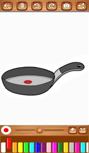 Coloring Book Kitchen For Girls