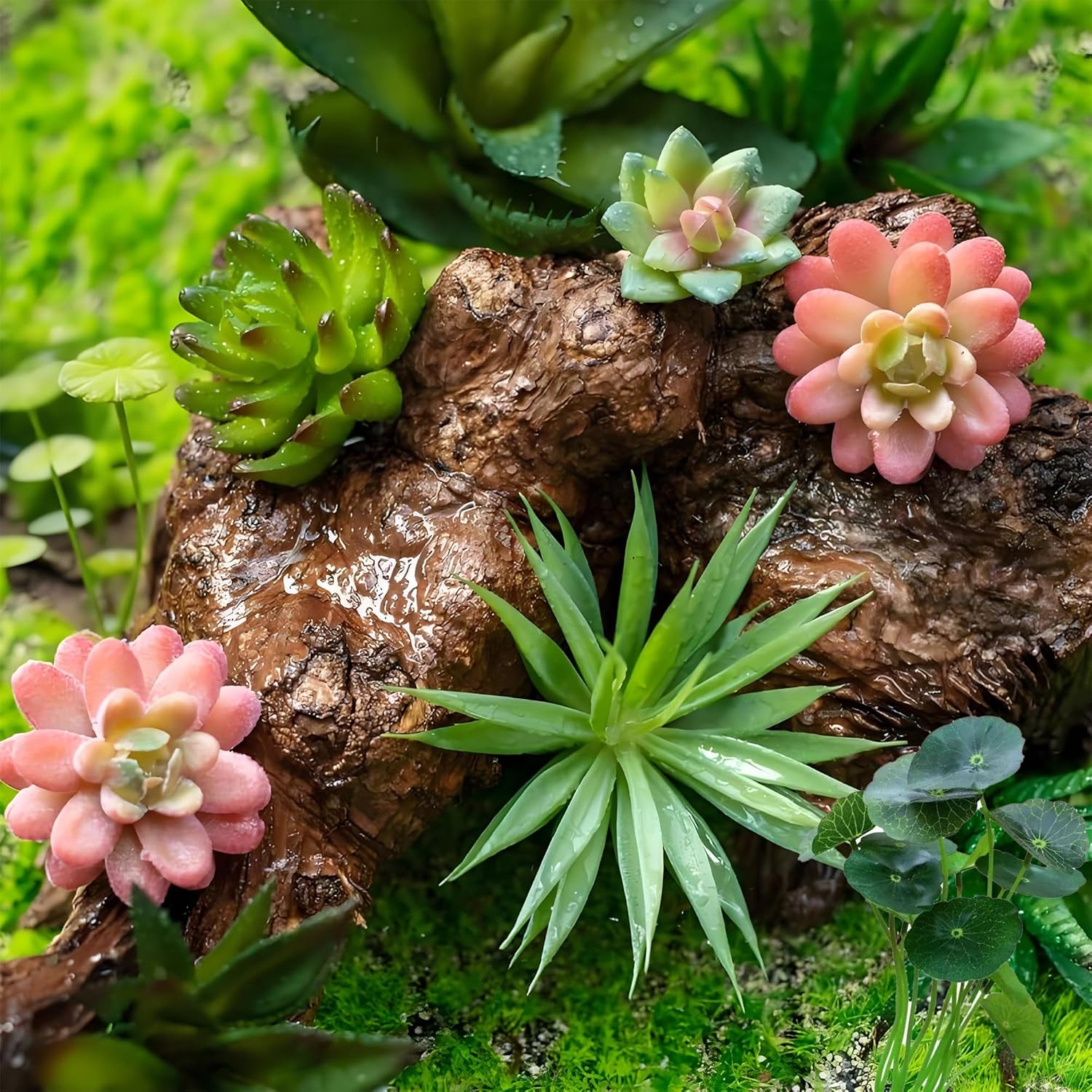 Realistic Artificial Yucca & Agave Plants - Lifelike Faux Succulents for Home & Office Decor, No Maintenance Required (2 pcs Green Agave) Fake Plants, No Lighting Function - Image 4