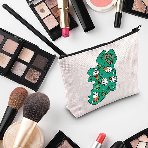 Miniatura 5 de G2TUP Irlanda Amante Regalo Irlanda País Maquillaje Bolsa Irlanda Viaje Cosméticos Bolsa Irlanda Recuerdo Regalo Irlanda Viaje Regalo, Irlanda País
