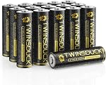 AA Batteries rechargeables, TWINSDUCK 2800mAh 1.2V NiMH Batteries doubles A pour appareils ménagers et de bureau, paquet de 8