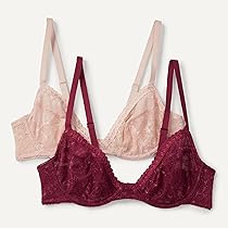 Amazon Essentials Reggiseno da Donna in Microfibra Ultimate Low Plunge Bra, Petalo, Borgogna, 36B