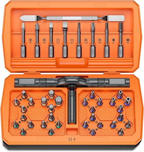 Juego de destornilladores de trinquete 43 en 1, juego de destornilladores magnéticos, kit de herramientas de reparación de nuevo modelo 2025 de PENTASPI