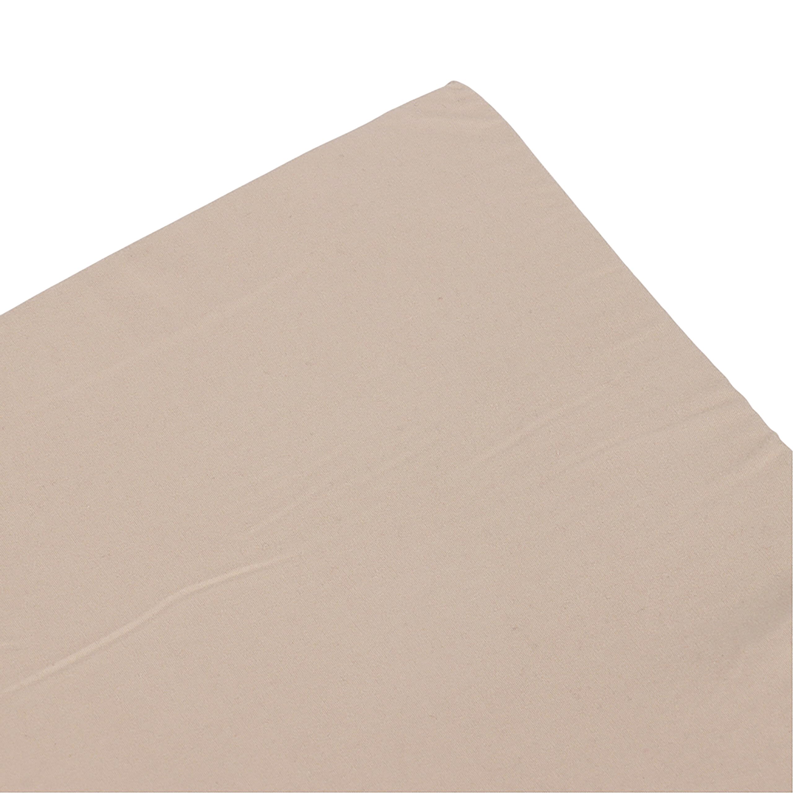 Relaxdays Set 4 Cuscini per sedie 40x40 cm, con Laccetti, Interno/Esterno, Rivestito in Poliestere Beige