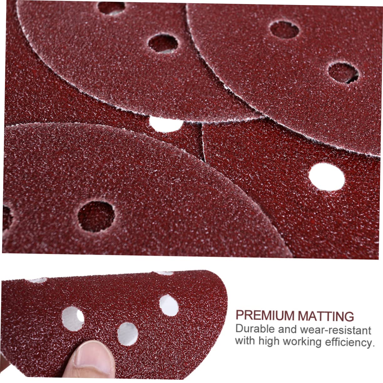 CHILDWEET 25pcs Grit Hook and Loop Sanding Discs for Surface Conditioning and Finishing Moisture Resistant Non-Woven Abrasive Circular Pads
