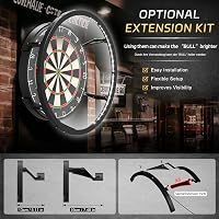 Sistem de iluminat LED 360° CyeeLife pentru ținte de darts cu vârf de oțel, negru 4
