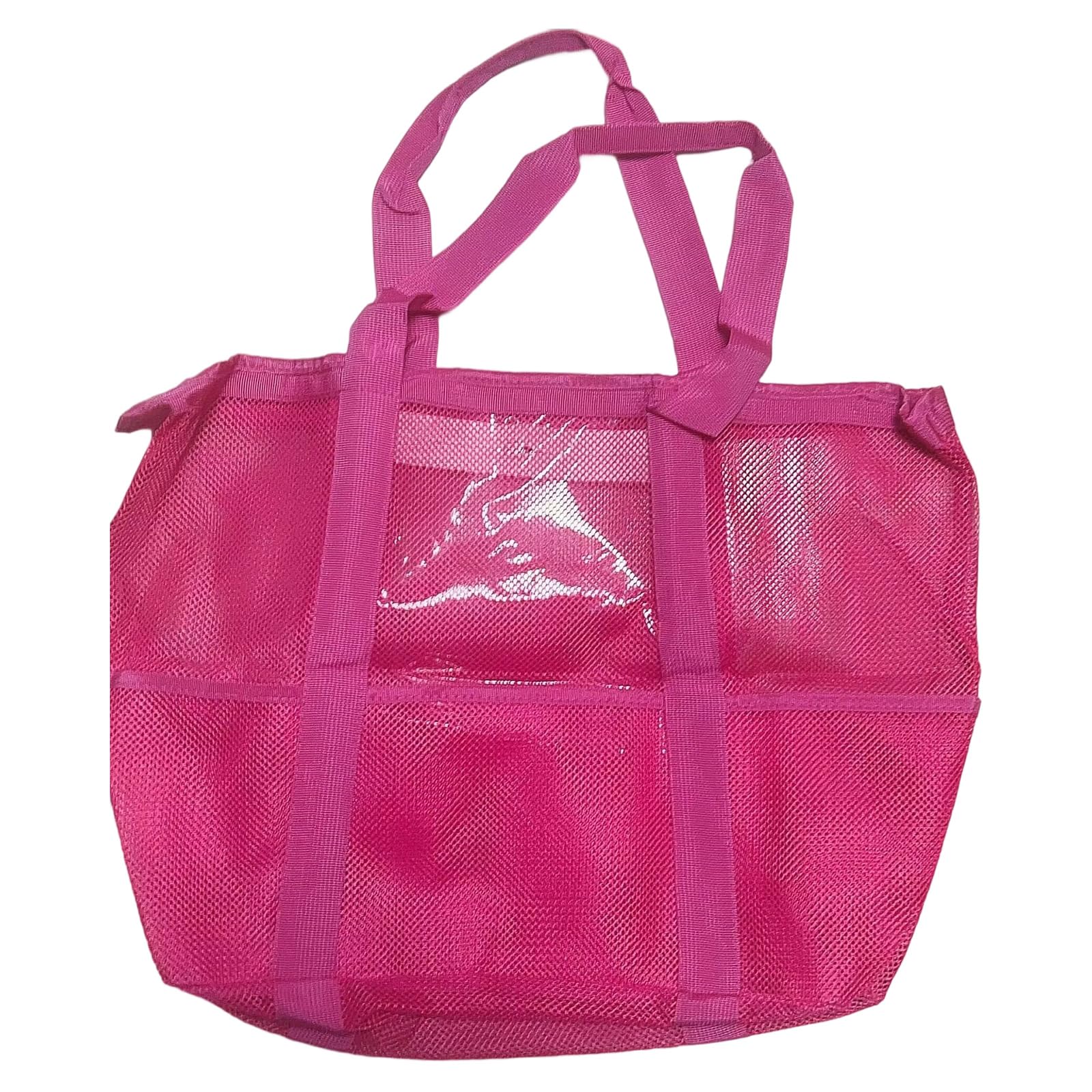 Sac de plage en maille pour jouets et vacances d'été en famille