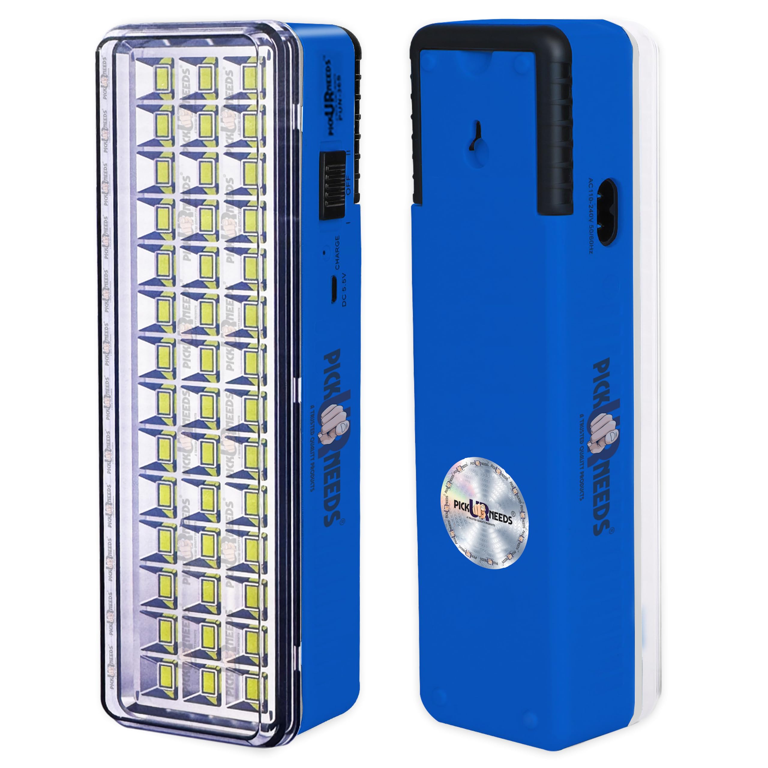 Pick Ur Needs Rechargeable Home Emergency 42 SMD Lantern LED Floor Lamp Light (Blue)