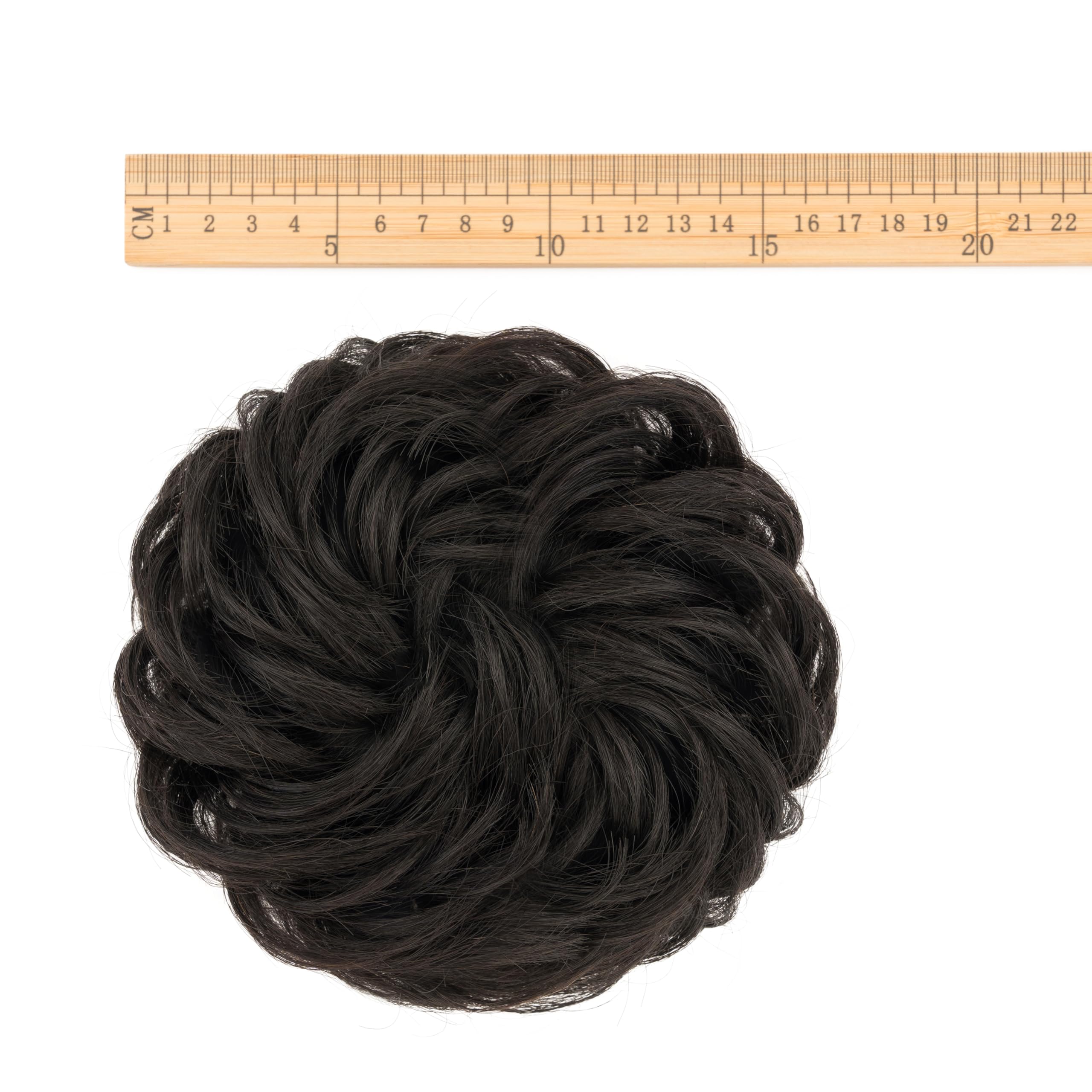 Elailite Messy Bun Hair Piece For Women Real Hair Human Hair Hair Covered Scrunchies Donuts Updo Chignon Volume Plus 45g - Image 4