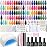 Beetles Gel Nail Polish Kit with U V Light - 53 Pcs Emotional Spectrum Pro 32 Colors Gel Nail Kit with Base &Matte &Glossy Top Coat and Tools Decoration Manicure Set Soak Off Gifts for Women Girls