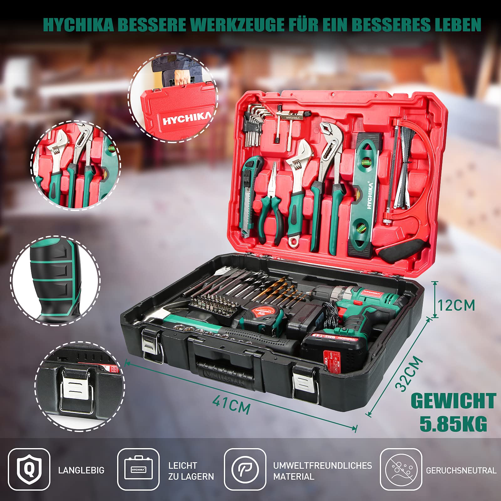 Hychika zestaw narzędzi ręcznych, 104 szt