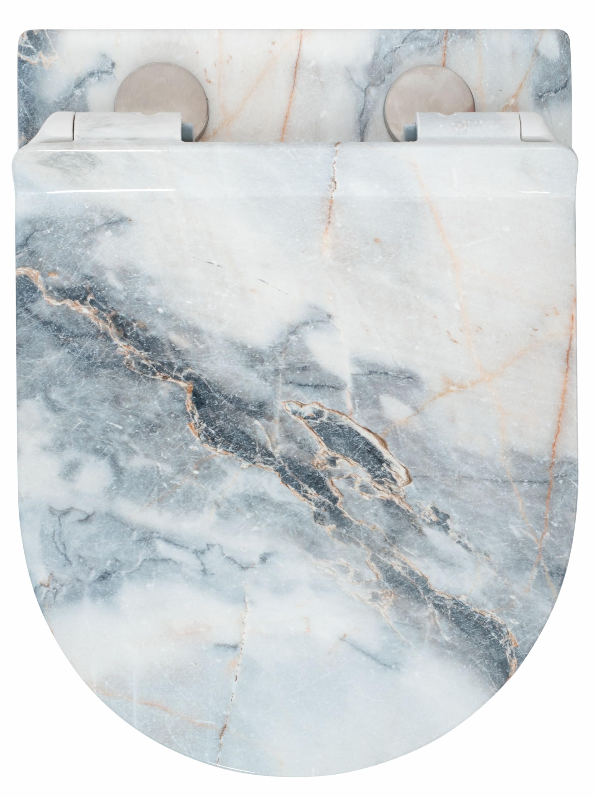 Rea Misa Wc Podwieszana, Carlos Duroplast/Slim/Zm Granit Shiny Szary, 49,5x37x32cm