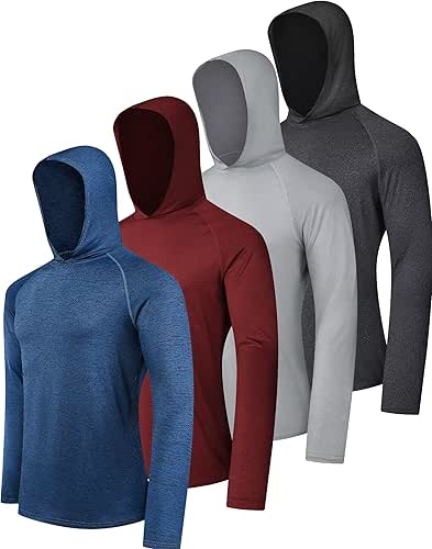 OYGSieg Men's Athletic Hoodies Long Sleeve Fishing Shirts for Men