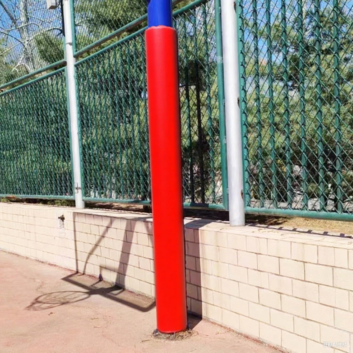 Wytrzymała wyściółka kijka do koszykówki, na każdą pogodę, ze skóry PU, na plac zabaw, wędki do piłki nożnej i siatkówki, ochrona kolumny garażowej