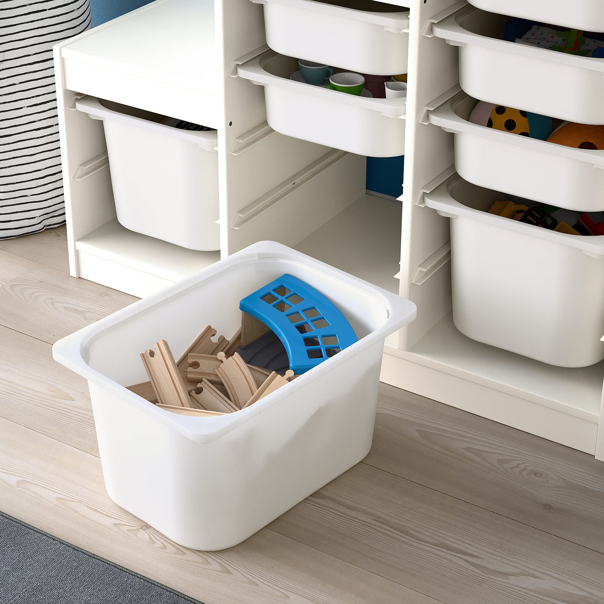 IKEA トロファスト　ボックス付き Amazon.co.jp: IKEA TROFAST 収納コンビネーション ボックス付き