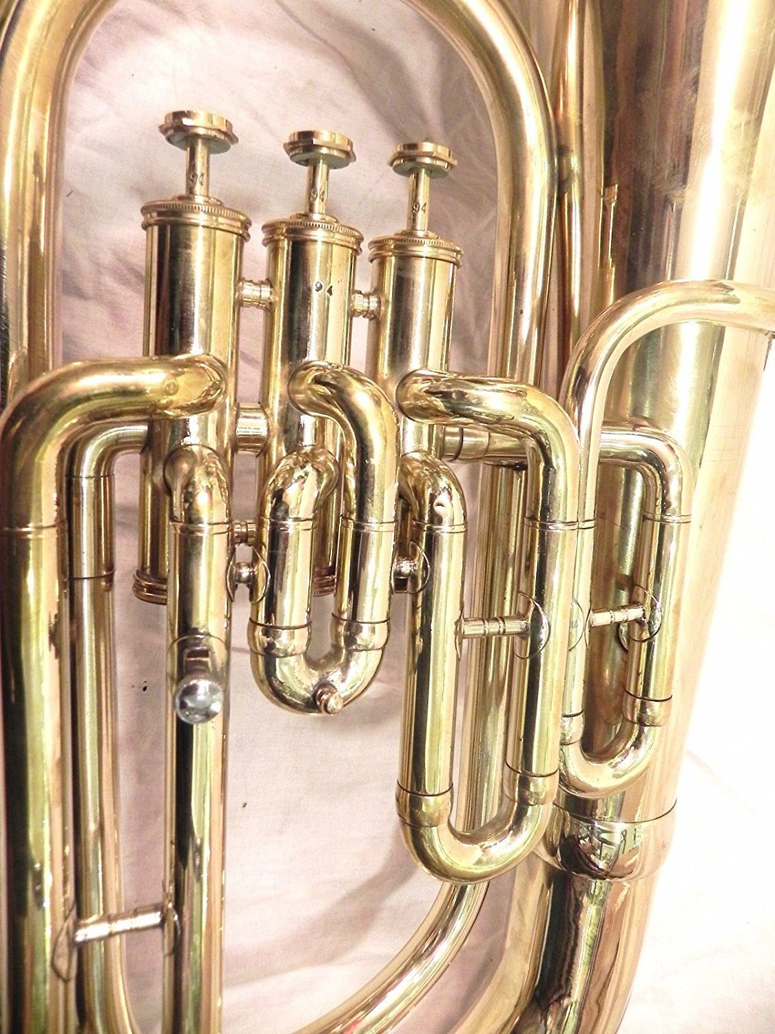 Euphonium Messing polnischen 3 Ventil Euphonium Tuba & Mund Stück mit Tragetasche by sonorous