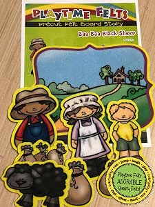 Amazon.com: Baa Baa Black Sheep Felt Story Set | 9 PRECUT &amp; Ready to ...