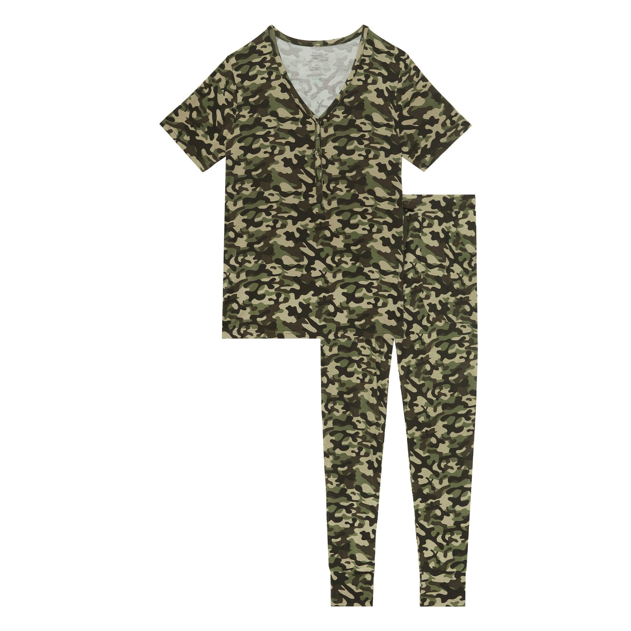 Adult Pajamas Set - Two Piece Loungewear - Soft Viscose from Bamboo Nightwear PJs