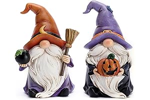 Valery Madelyn Halloween Resin Gnomes Decorations Set of 2