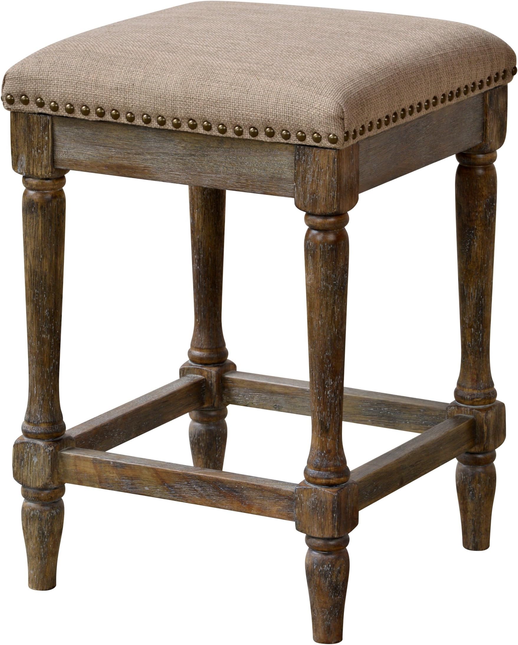 Forty West Walker Counter Stool, 24", Hopsack