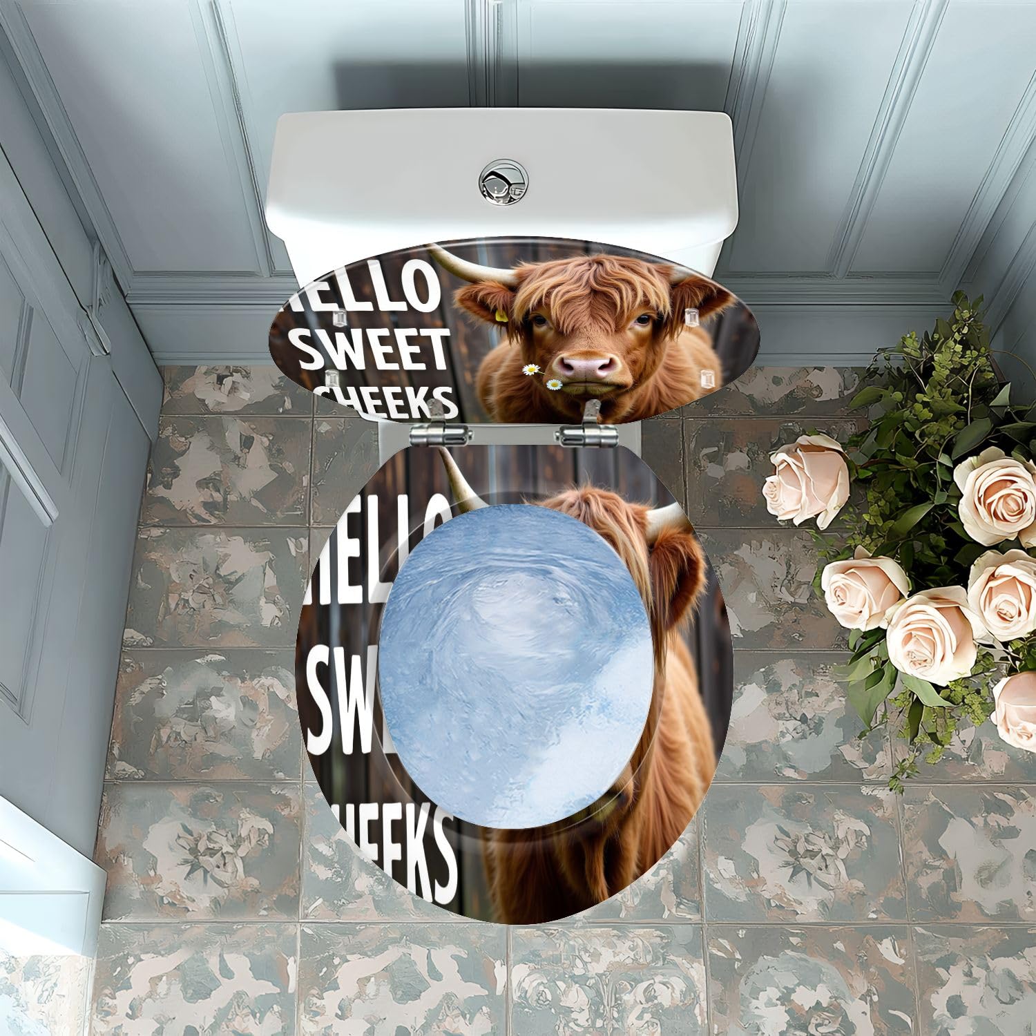 Sedile WC rotondo in resina per bagno