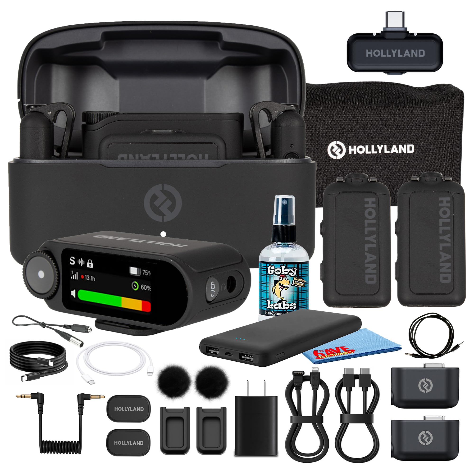 Amazon.com: Hollyland Lark MAX 2 Combo Wireless Microphone Bundle