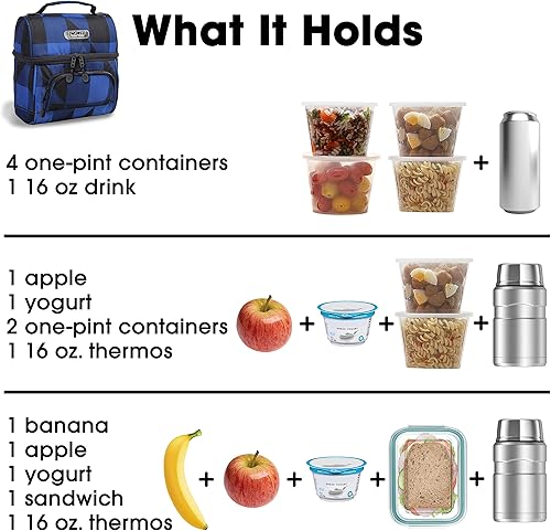 Miniatura 4 de J World New York - Lonchera Corey, Azul marino (Block Navy)), LB-03 BLOCK NAVY