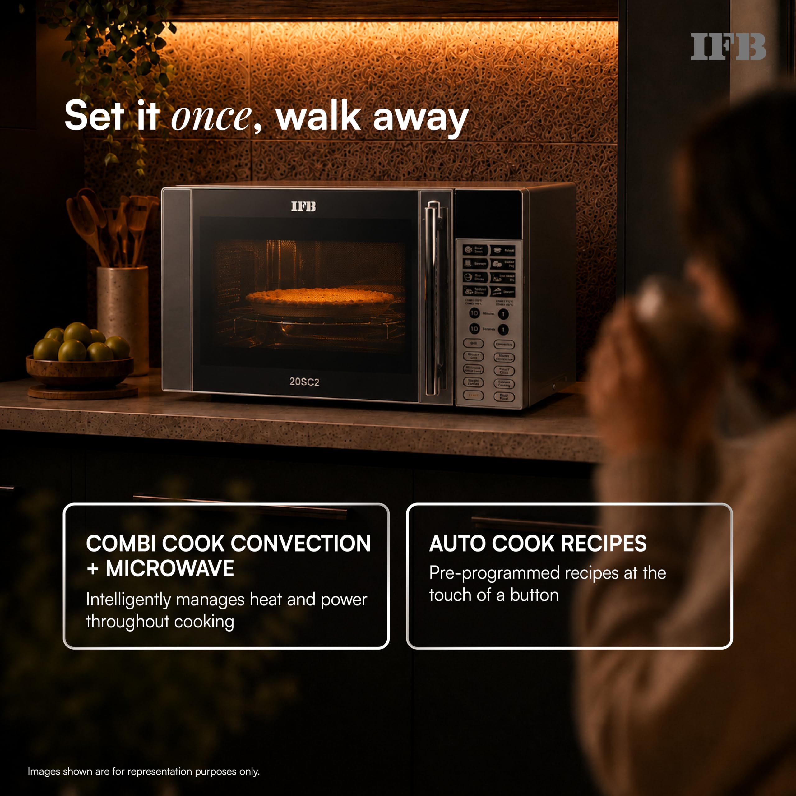 IFB 20L Convection Microwave Oven - Auto Cook -7 IFB 20L Convection Microwave Oven - Auto Cook -7
