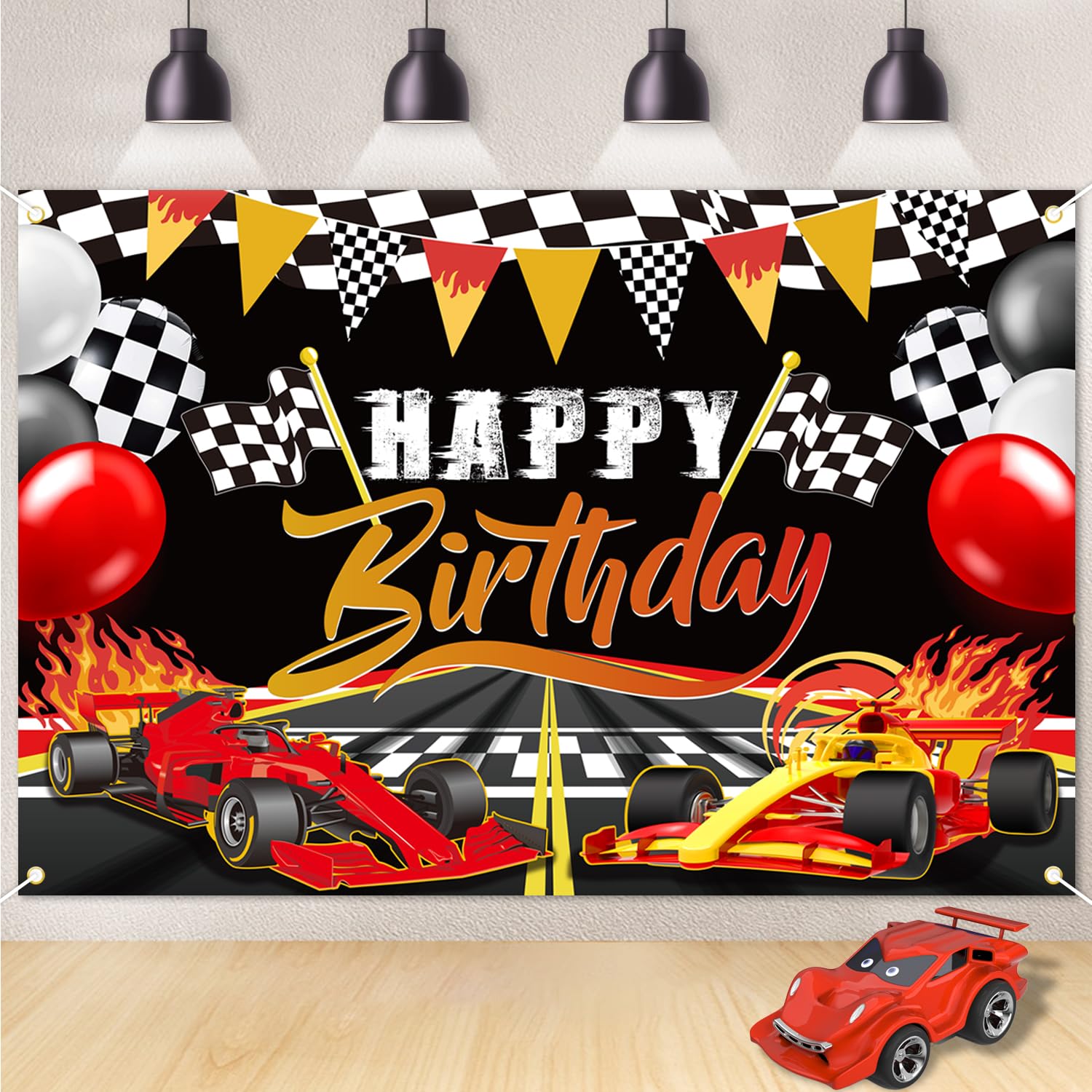 Race Auto Achtergrond, Racing Verjaardag Banner, Jongen Verjaardag, Race Auto Partij, Gepersonaliseerde Afdrukbare 36 x72, Party Supplies, Digitale Achtergrond - België