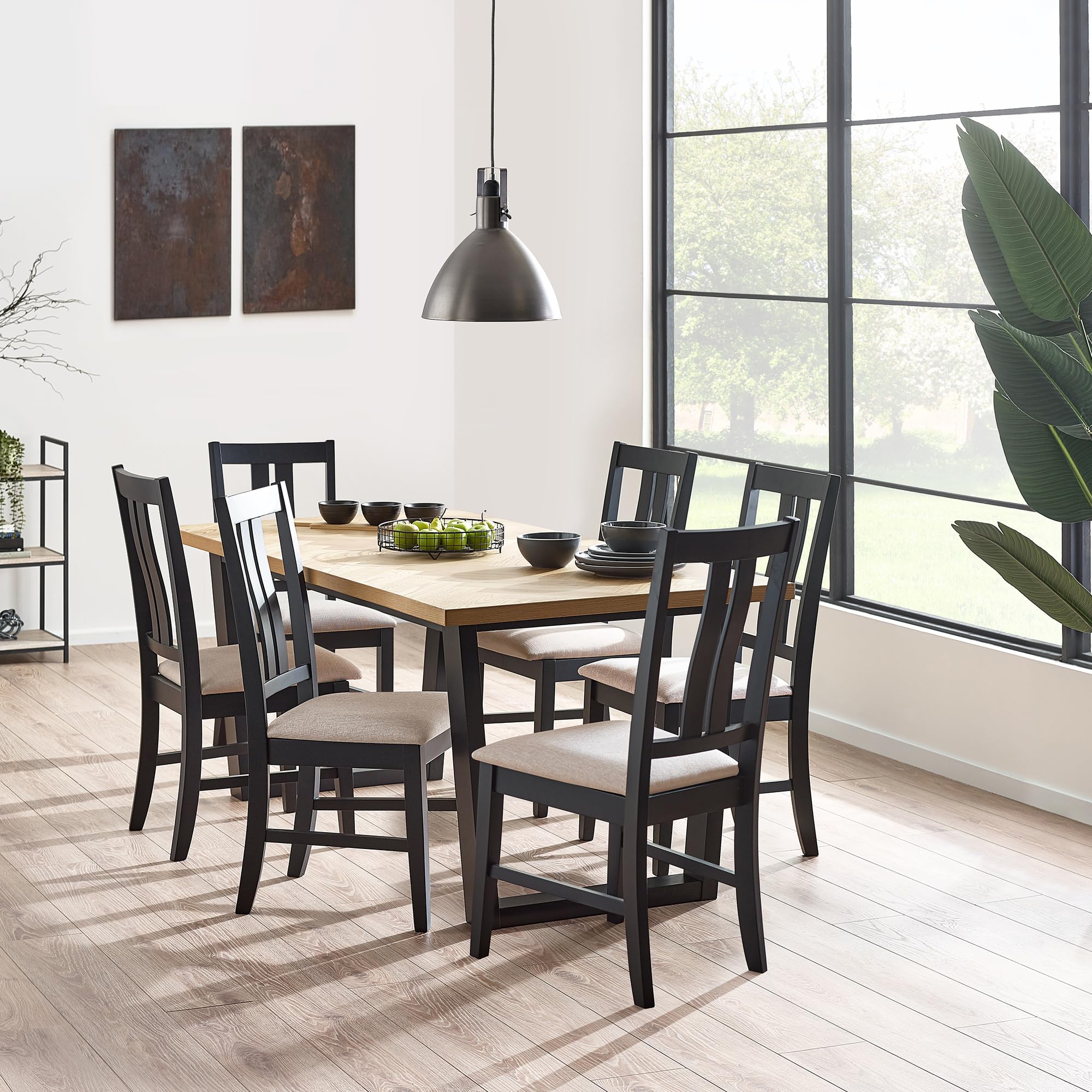Julian Bowen Set Of 2 Hilton Dining Chairs