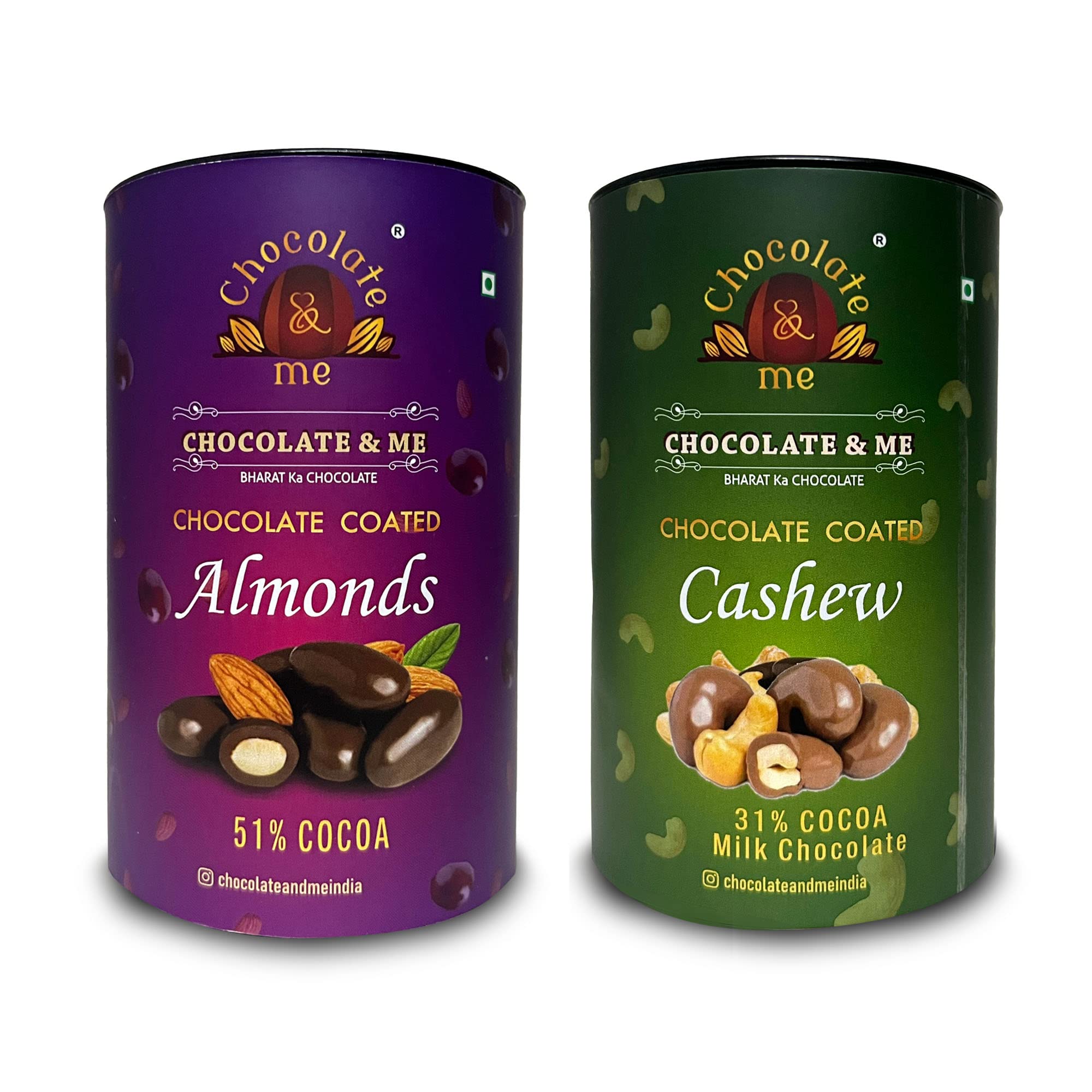 Chocolate & Me Coated Almonds And Cashews Chocolate Covered Nuts, 200 Gms|Handcrafted Artisan Chocolate|Pack Of 2 (2X100G) (B099FD3RSP) Amazon Price History, Amazon Price Tracker