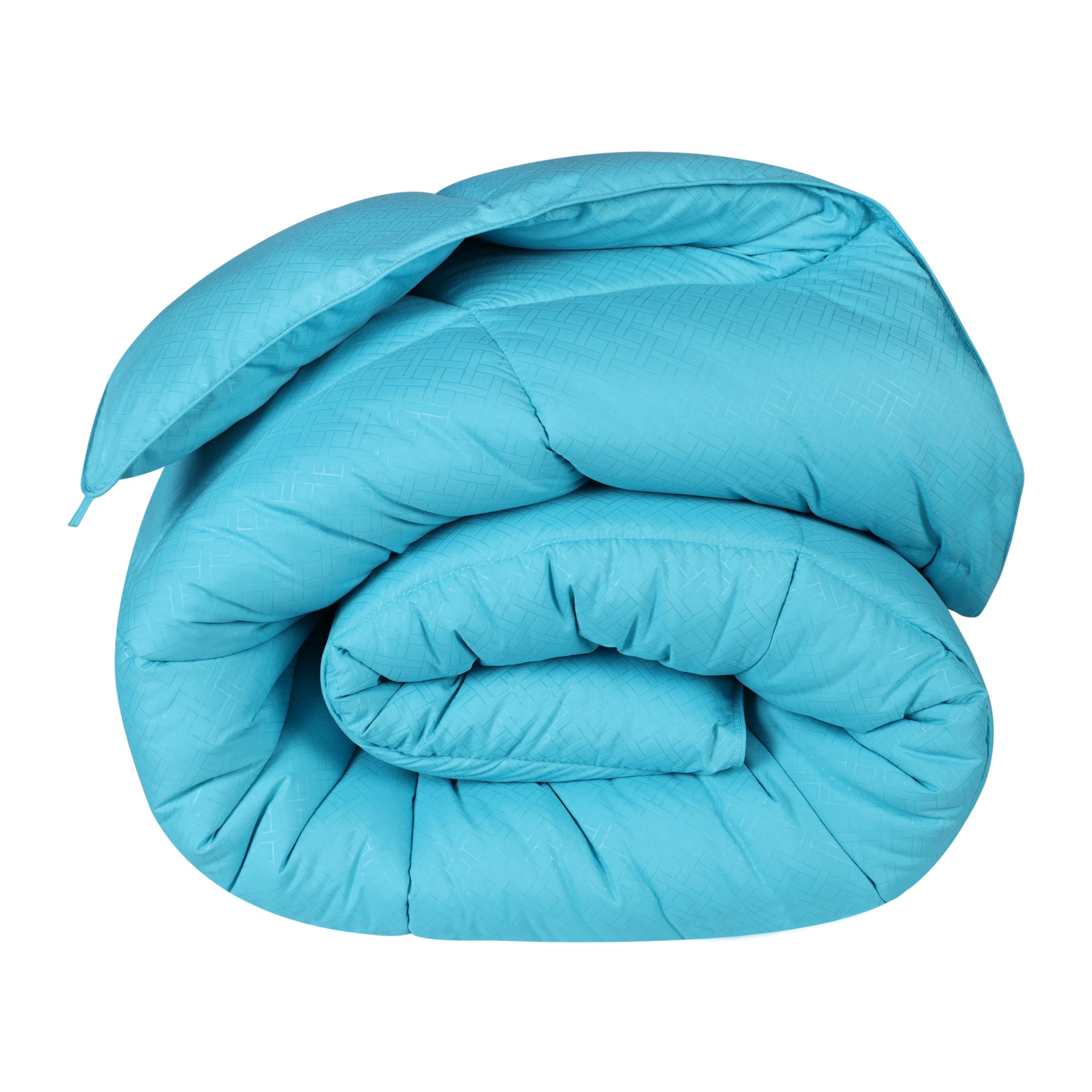 Superior microfiber basketweave comforter down alternative bedding
