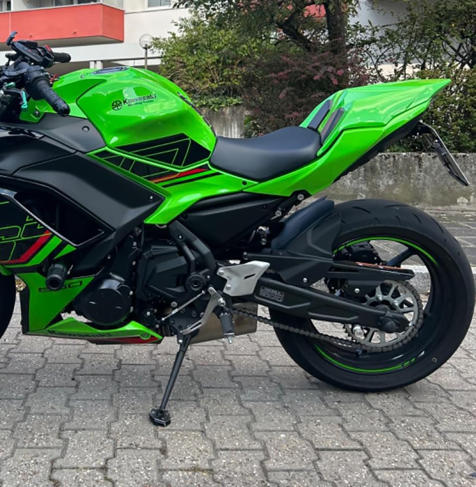 Tapa colin para Ninja 650 Z650 2017-2024 2025 2026 Cubierta de asiento Carenado del pasajero trasero (Verde claro)