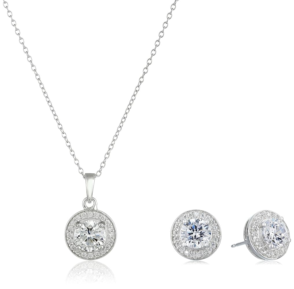 Amazon.com: Amazon Essentials womens Sterling Silver Cubic