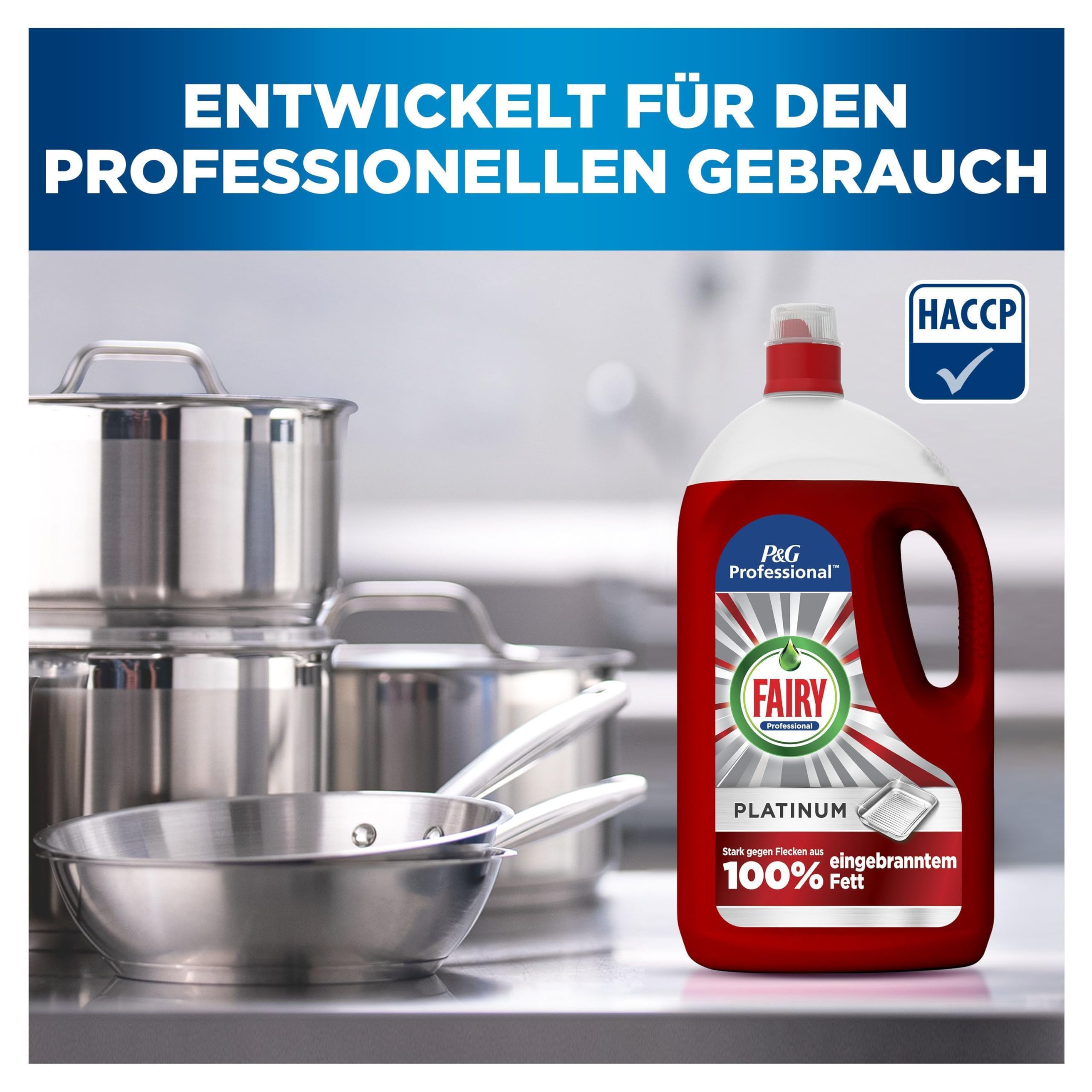 Fairy Professional Platinum Handgeschirrspülmittel, 4 L, Reinigt bis zu 55,000 Teller