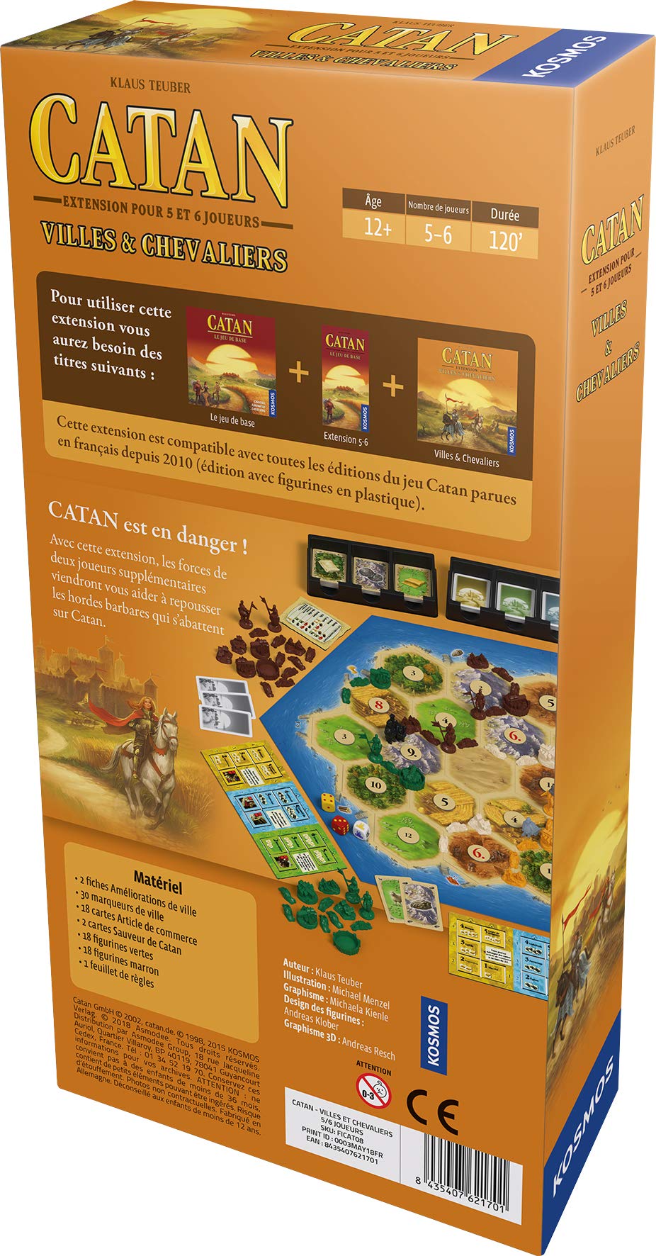Kosmos Catan Erweiterung 5/6 Spieler – Für Grundspiel, Ab 10 Jahren, Nachhaltige Edition 2022