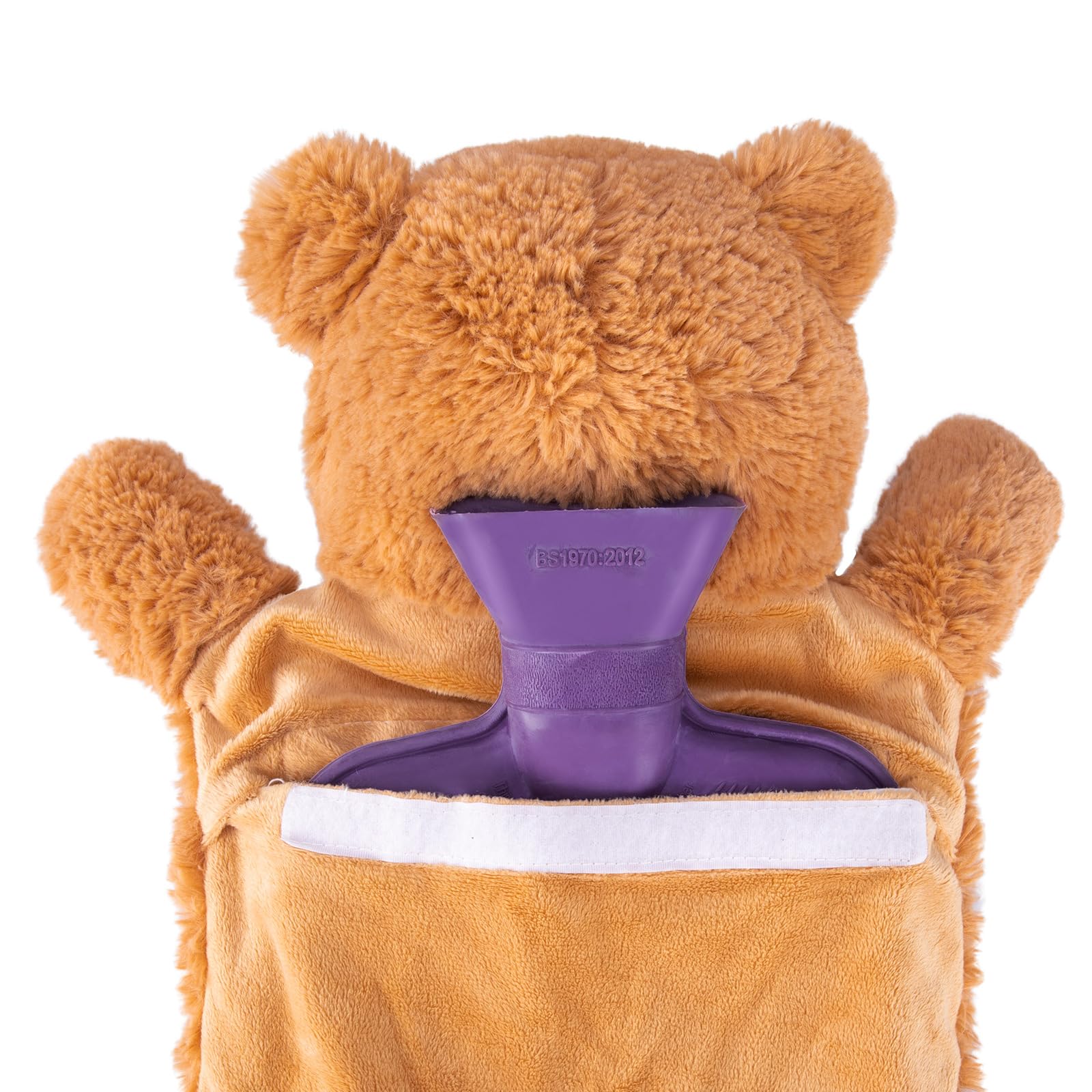 Borsa Dell'Acqua Calda, Borsa per L'Acqua Calda con Peluche Morbida Copertura 2L, Aiuta a Fornire Calore e Comfort, Ottimo Ideale per Mamma E Papà (Yellow)
