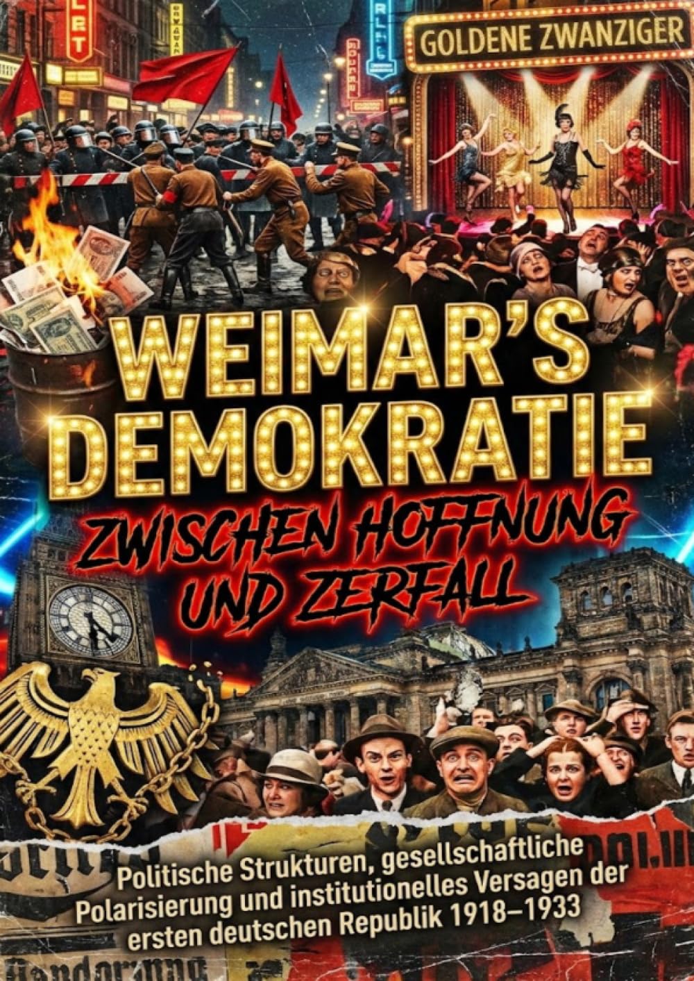 Weimars Demokratie zwischen Hoffnung und Zerfall: Politische Strukturen, gesellschaftliche Polarisierung und institutionelles Versagen der ersten deutschen Republik 1918–1933