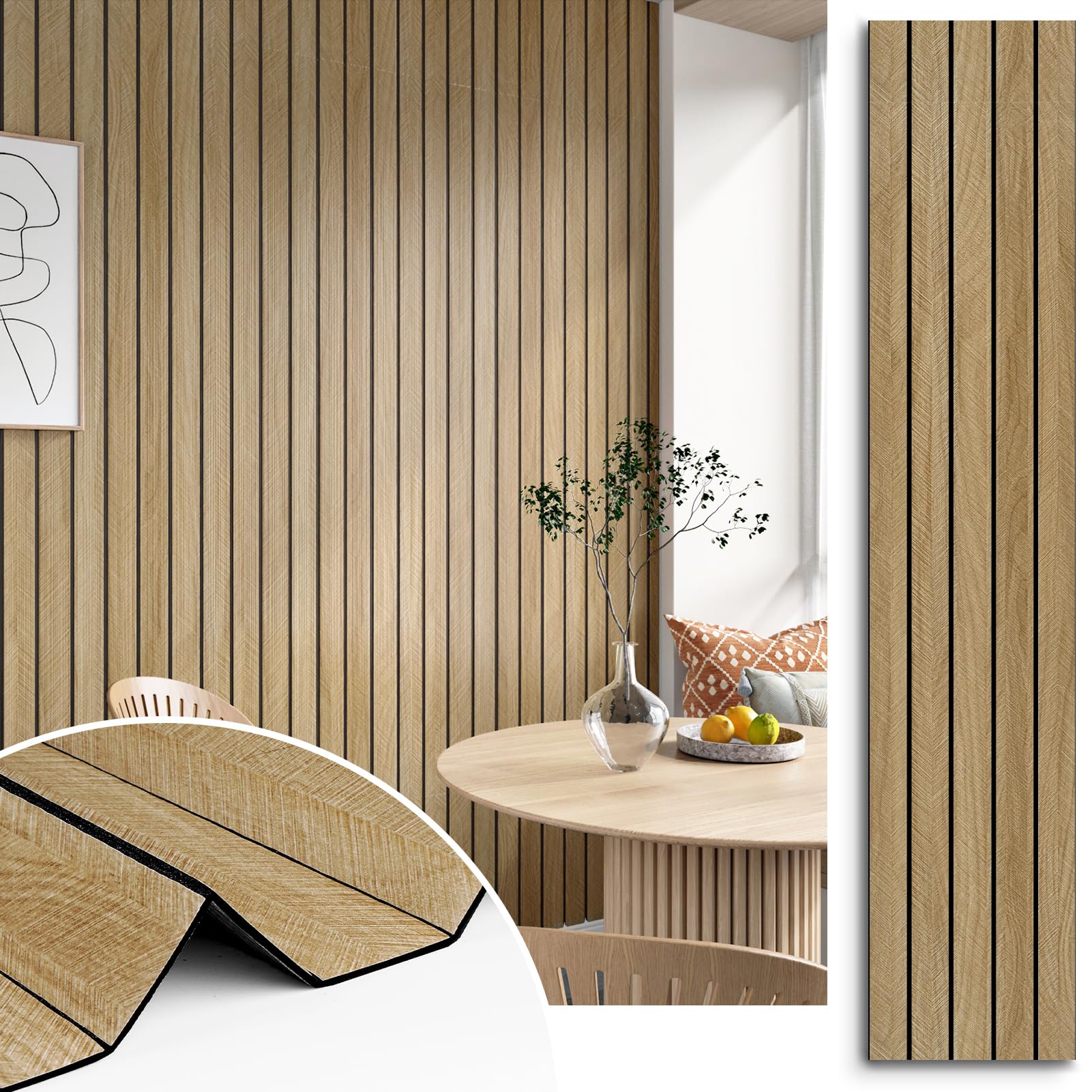Amazon.com: STICKEEP 3D Brown Wood Panels for Walls 120