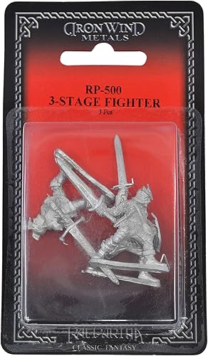 Miniatura 3 de IRON WIND METALS Juego de 3 piezas de combate de 3 etapas  100% peltre sin plomo  Miniaturas clásicas de fantasía para juegos de mesa de 1.102 in