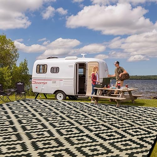 Miniatura 251 de SAND MINE - Alfombras reversibles, alfombra de pajillas de plástico, alfombra de área moderna, alfombra grande para suelo y exteriores, vehículos