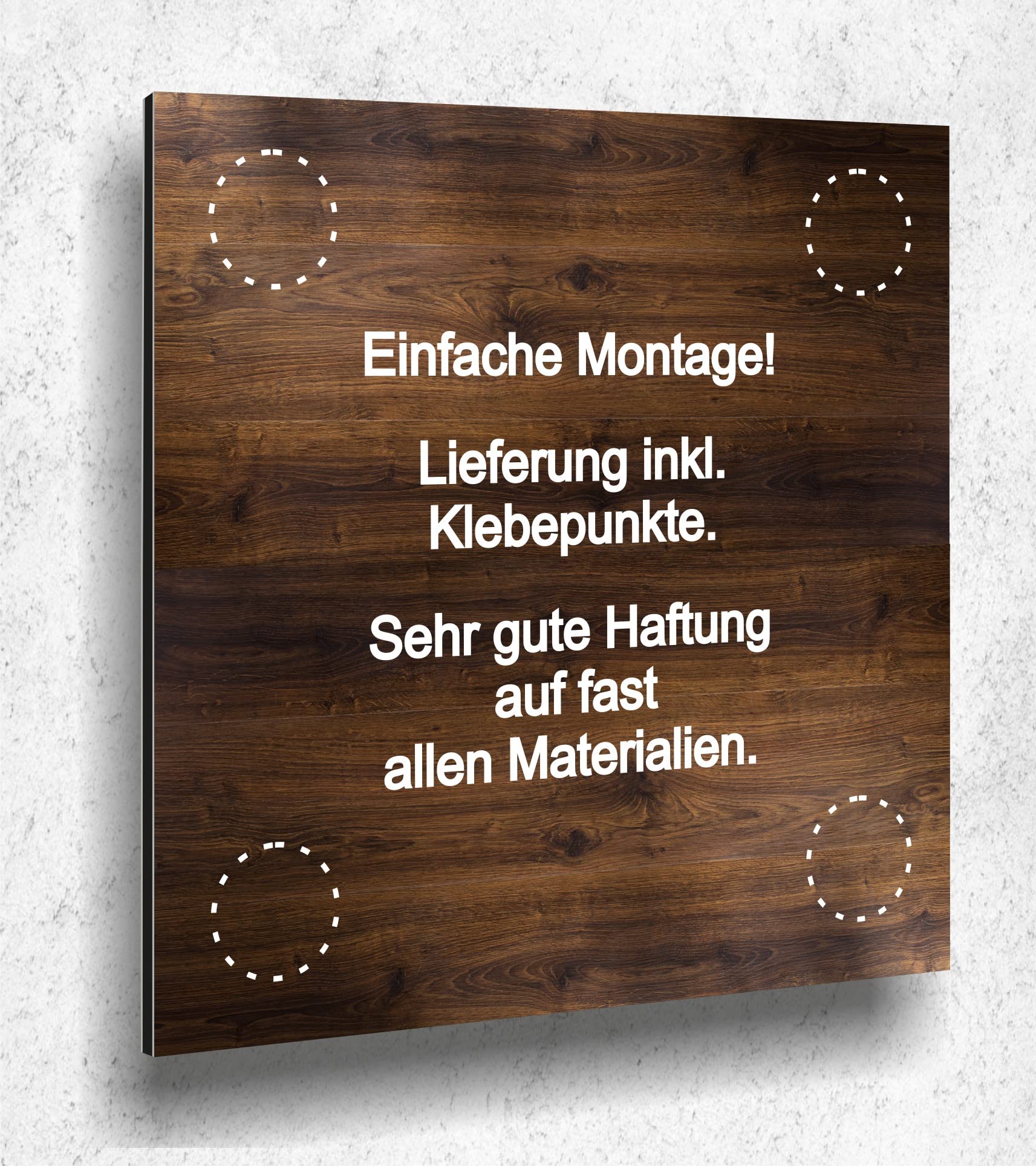 Türschild „Privat“ Aus Aluverbund – 12 X 12 Cm, Wetterfester UV-Druck, Made In Germany