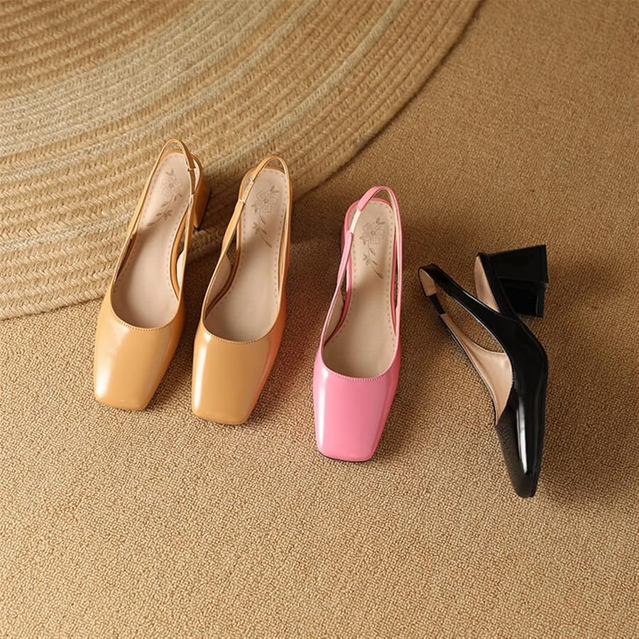 Amazon.com | YCLUCHENG Women's Closed Square Toe Chunky