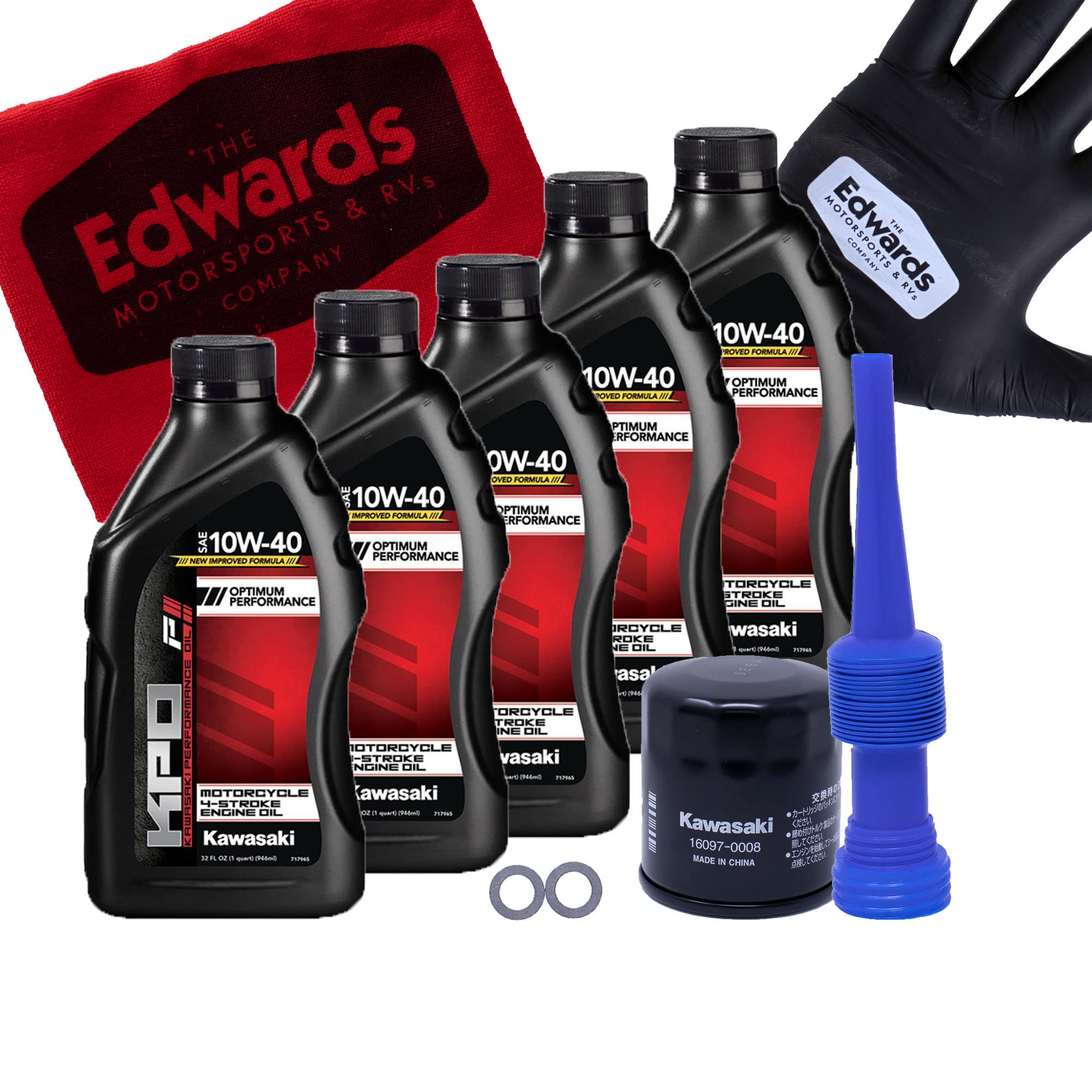 Amazon.com: Edwards Oil Change Kit fits 2009-2022 Kawasaki Vulcan