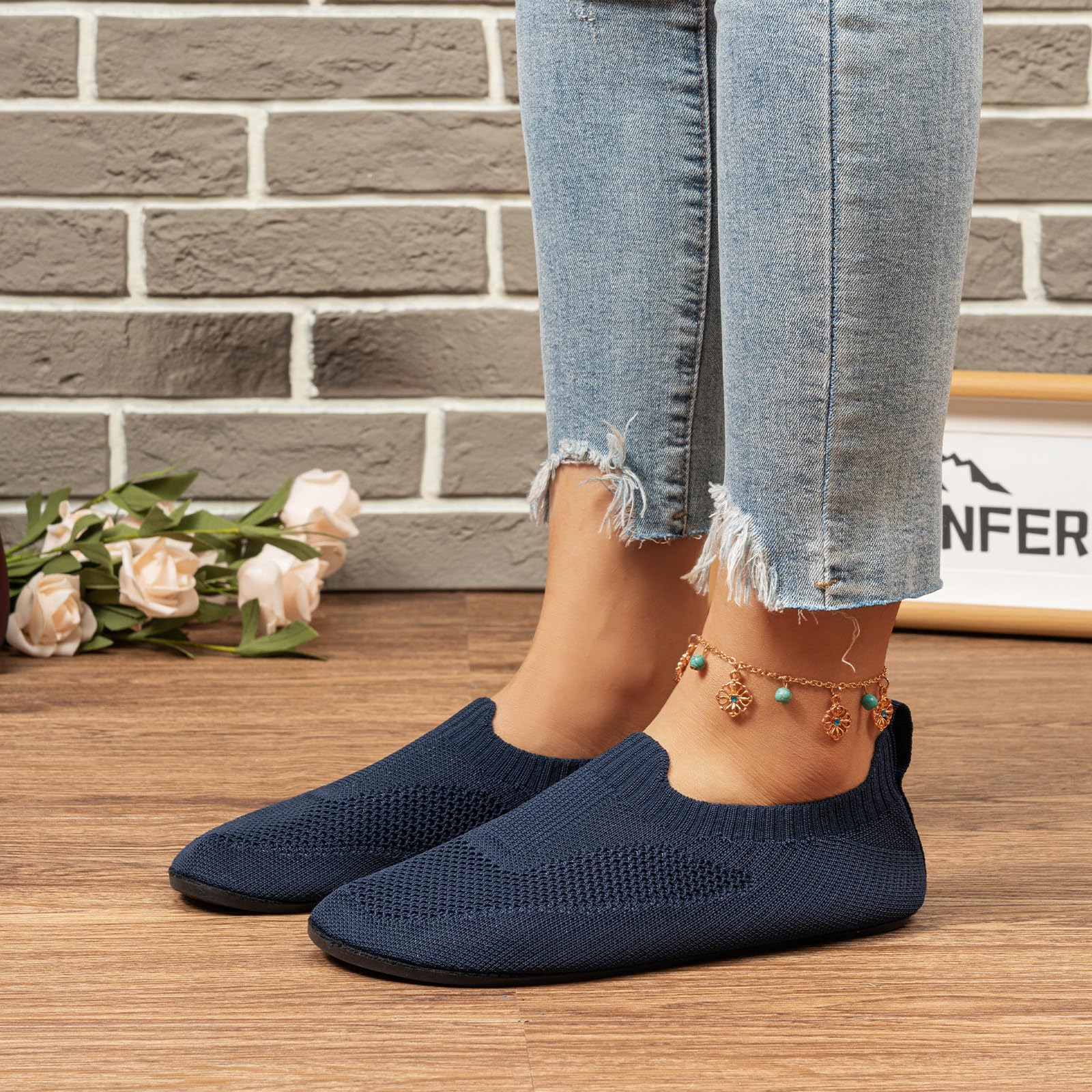 Men House Shoes Women Barefoot Slippers Lightweight Indoor Outdoor House Shoes