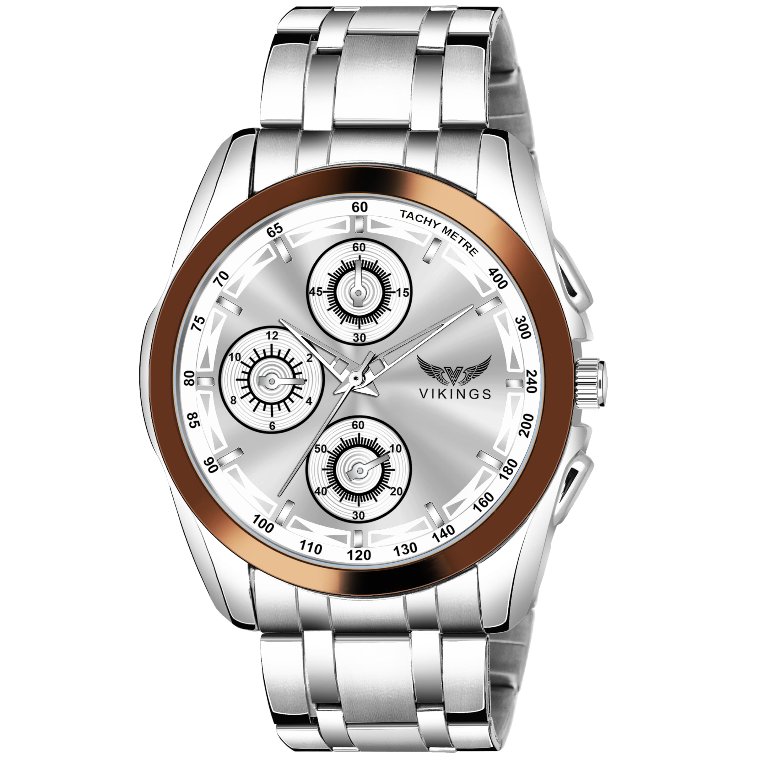 VIKINGS Brown Dial Analogue Watch for Mens - VK-GR-137-BRN-BRN-CHN (B0CZLM2MH3) Amazon Price History, Amazon Price Tracker