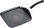 T-fal Ultimate Hard Anodized Nonstick Griddle 10.25 Inch Oven Broiler Safe 500F Cookware, Pots and Pans, Dishwasher Safe Grey